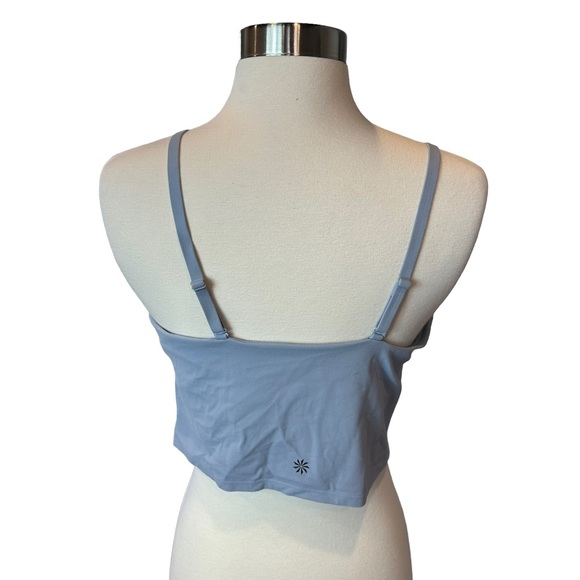Athleta Cinch Longline Bra Womens Athletic Yoga Stretch Blue Extra Large - Picture 7 of 12